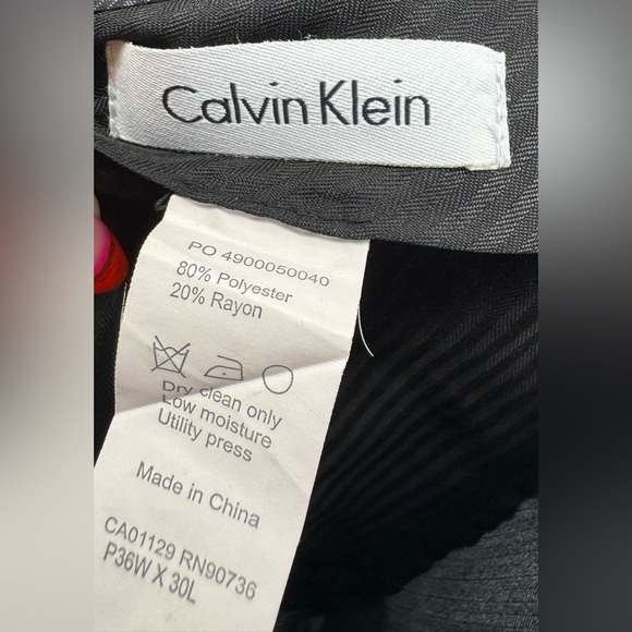 Calvin Klein Men's Metallic Gray Dress Pants - Picture 13 of 13